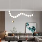 Đèn thả trần chuỗi ngọc trai hậu hiện đại MC4936