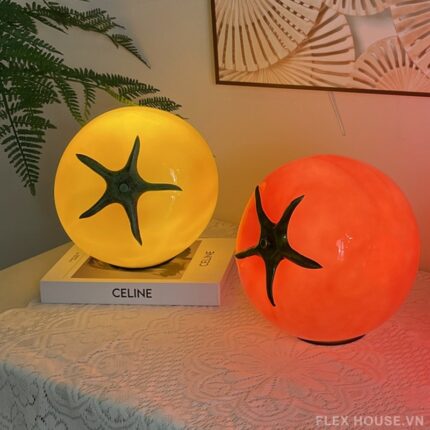 Đèn trang trí phòng ngủ quả cà chua thủy tinh JWJ5577