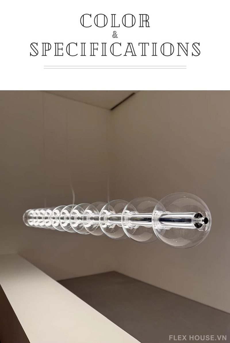 Đèn treo trần hình cầu bong bóng kiểu dáng Milan JWJ4327 5 Đèn treo trần hình cầu bong bóng kiểu dáng Milan JWJ4327