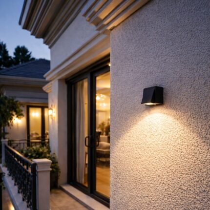 Đèn tường ngoài trời khối hộp vát hiện đại ZF6759-C-3W