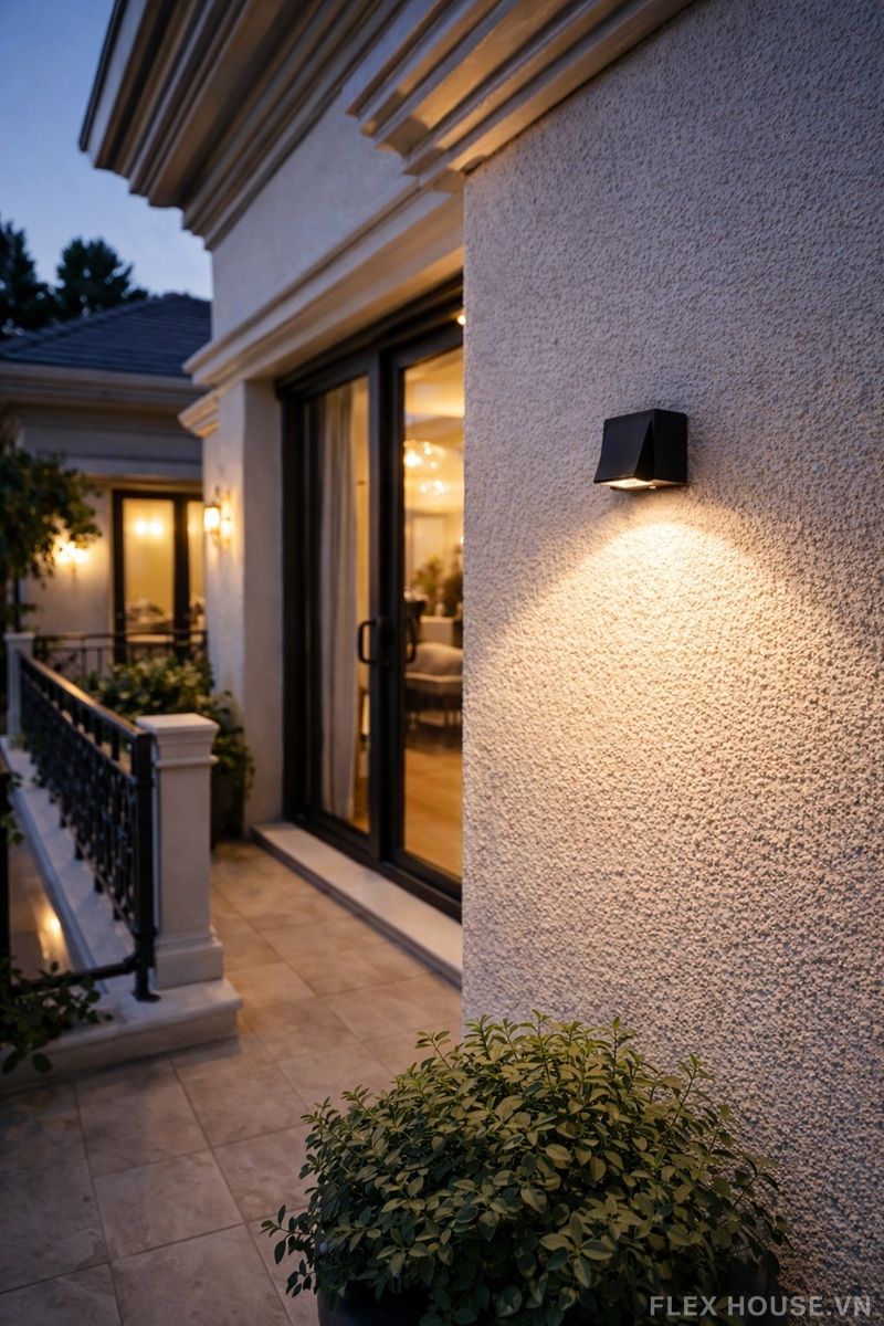 Đèn tường ngoài trời khối hộp vát hiện đại ZF6759-C-3W 1 Đèn tường ngoài trời khối hộp vát hiện đại ZF6759-C-3W
