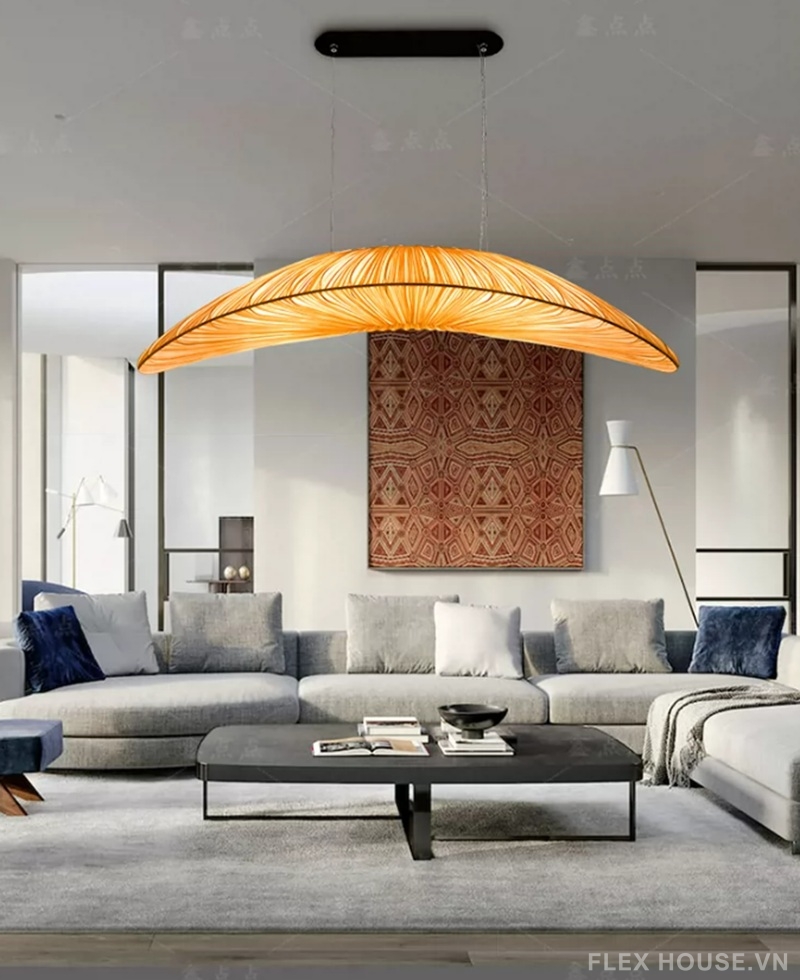 Đèn vải thả trần phòng trà Nguyệt Du Hoàng Kim ZY2885 5 Đèn vải thả trần phòng trà Nguyệt Du Hoàng Kim ZY2885