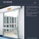 Phụ kiện cửa trượt tự động phòng sạch ICU chống bức xạ HH180