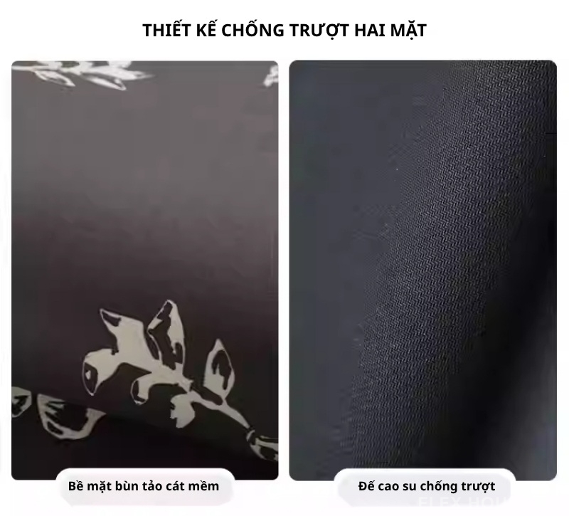 Thảm trải bếp Galley họa tiết Bạch Mai cổ điển HY9552 3 Thảm trải bếp Galley họa tiết Bạch Mai cổ điển HY9552