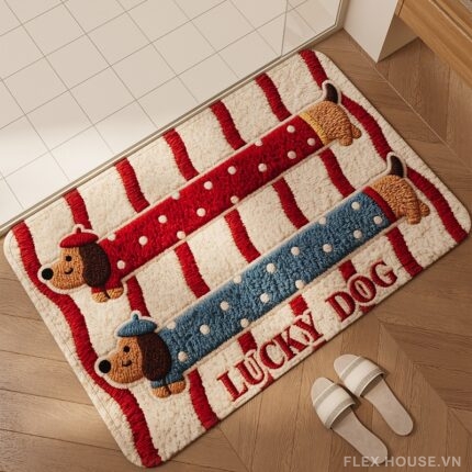 Thảm chùi chân phòng xông hơi tại gia Lucky Dog XF4044