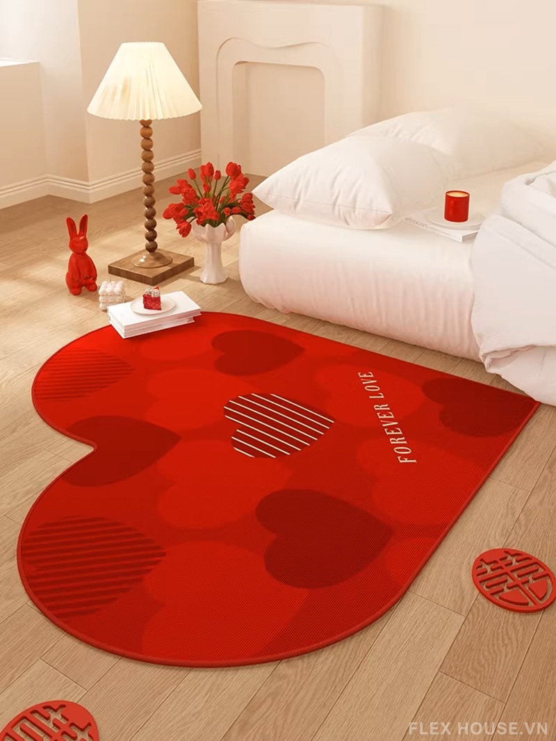 Thảm dệt trái tim đỏ decor phòng ngủ đám cưới HY8698 14 Thảm dệt trái tim đỏ decor phòng ngủ đám cưới HY8698.05