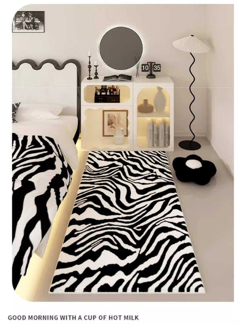 Thảm len cừu nhân tạo cao cấp họa tiết Zebra HY7683 1 Thảm len cừu nhân tạo cao cấp họa tiết Zebra HY7683