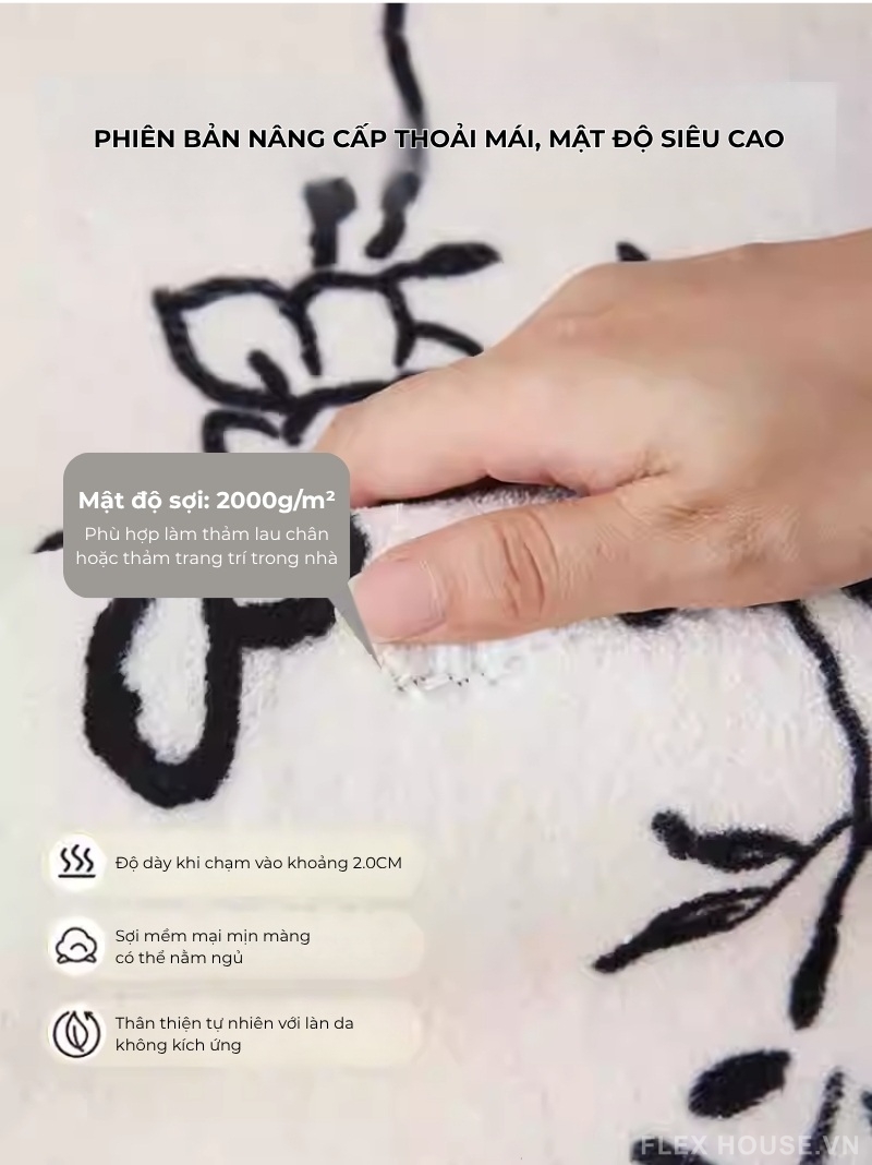 Thảm lông cừu dệt máy Contemporary Artistic HY7680 4 Thảm lông cừu dệt máy Contemporary Artistic HY7680