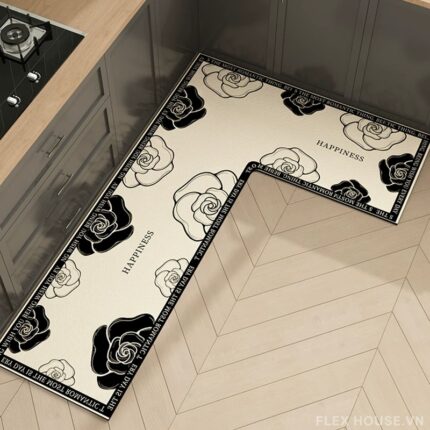 Thảm nhà bếp chống trượt Modern Floral HY9868.L