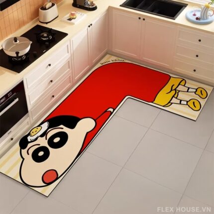 Thảm nhà bếp dáng Crayon Shin-chan tinh nghịch HY5560.L
