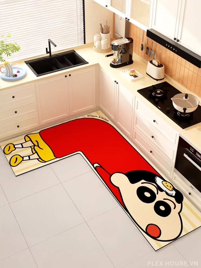 Thảm nhà bếp dáng Crayon Shin-chan tinh nghịch HY5560 4 Thảm nhà bếp dáng Crayon Shin-chan tinh nghịch HY5560.R