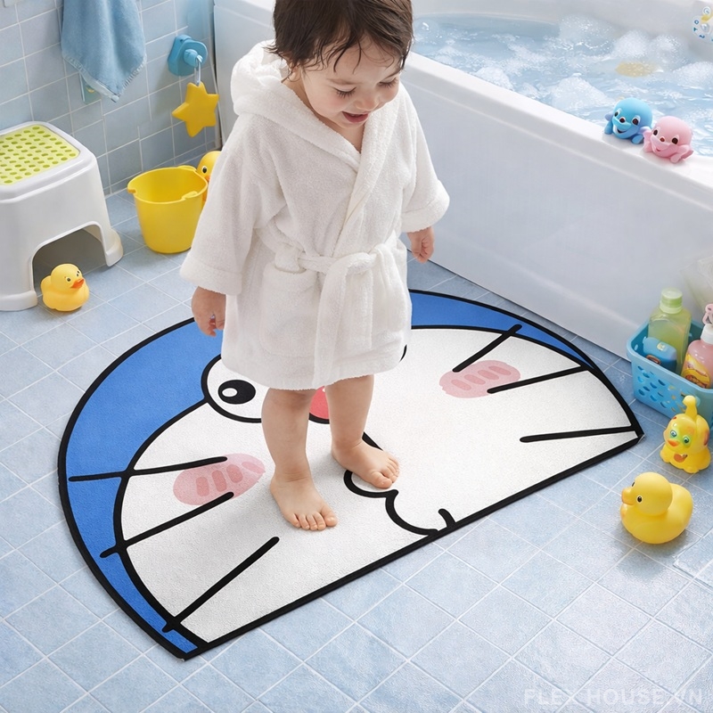 Thảm nhà tắm chống trượt cho bé hình Doraemon SH6503 1 Thảm nhà tắm chống trượt cho bé hình Doraemon SH6503