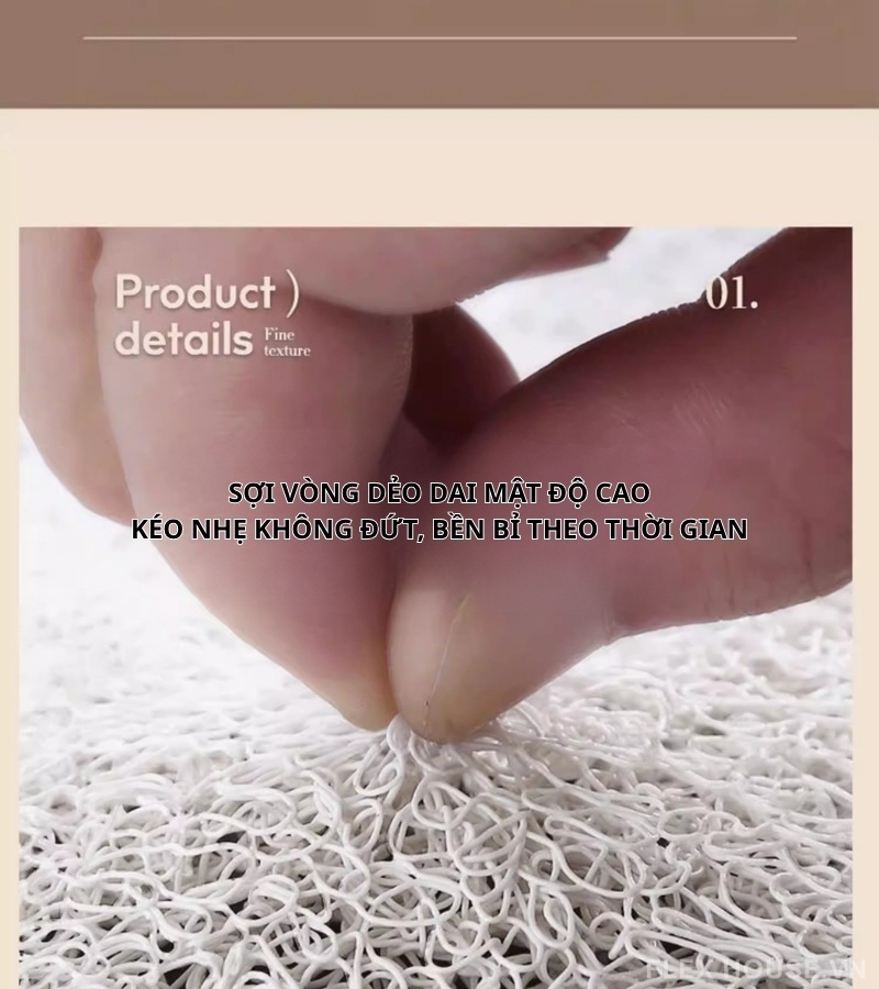 Thảm chùi chân chống trượt hình hoa hướng dương HY6411 1 Thảm chùi chân chống trượt hình hoa hướng dương HY6411