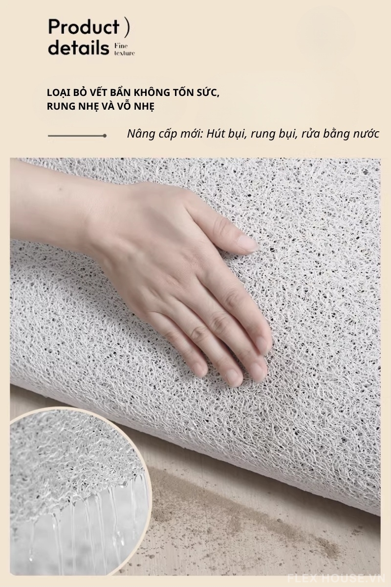 Thảm chùi chân chống trượt hình hoa hướng dương HY6411 3 Thảm chùi chân chống trượt hình hoa hướng dương HY6411