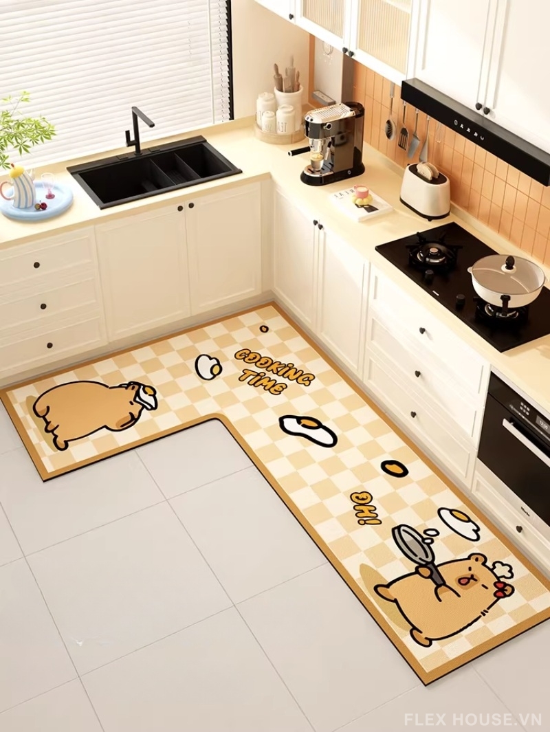 Thảm tảo cát hình Capybara và trứng ốp la HY5561 4 Thảm tảo cát hình Capybara và trứng ốp la HY5561.R