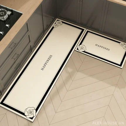 Thảm trải bếp dài bếp góc L Parisienne Chic HY9870.02