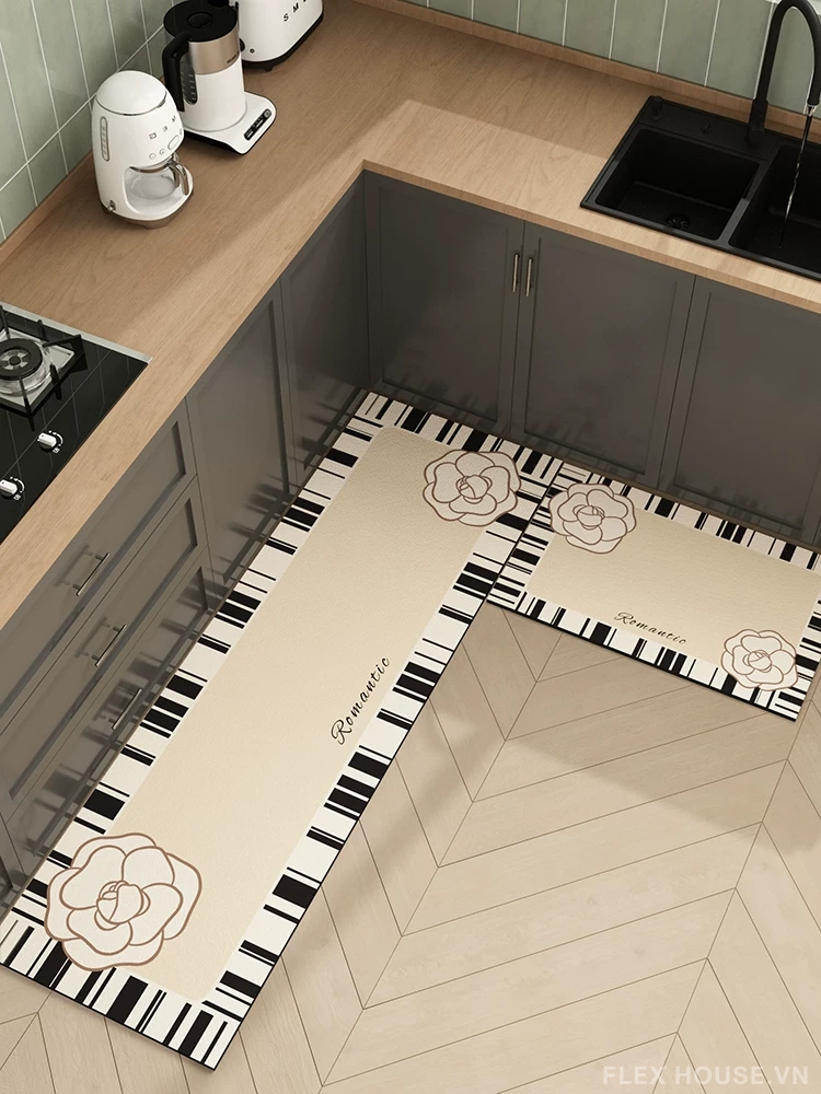 Thảm trải bếp dài bếp góc L Parisienne Chic HY9870 8 Thảm trải bếp dài bếp góc L Parisienne Chic HY9870.05