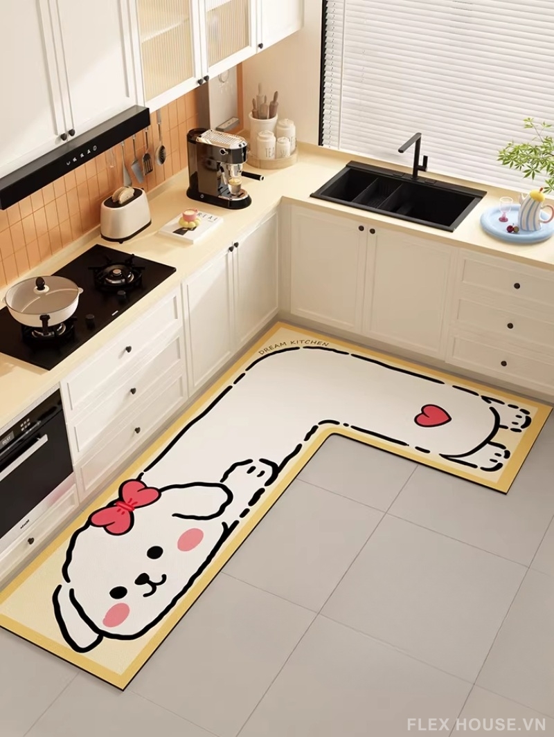 Thảm trải bếp góc phong cách Hàn Nhật Kawaii HY5563 5 Thảm trải bếp góc phong cách Hàn Nhật Kawaii HY5563.L