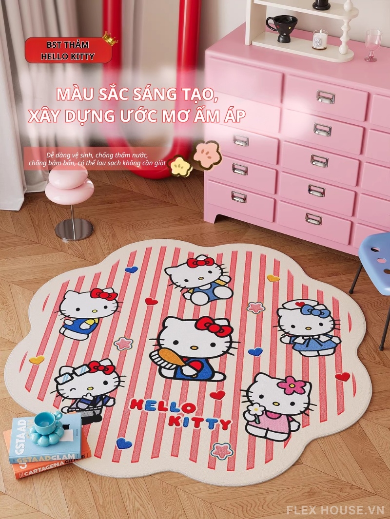 Thảm trải phòng ngủ bé gái Magical Kitty Land HY5325 8 Thảm trải phòng ngủ bé gái Magical Kitty Land HY5325