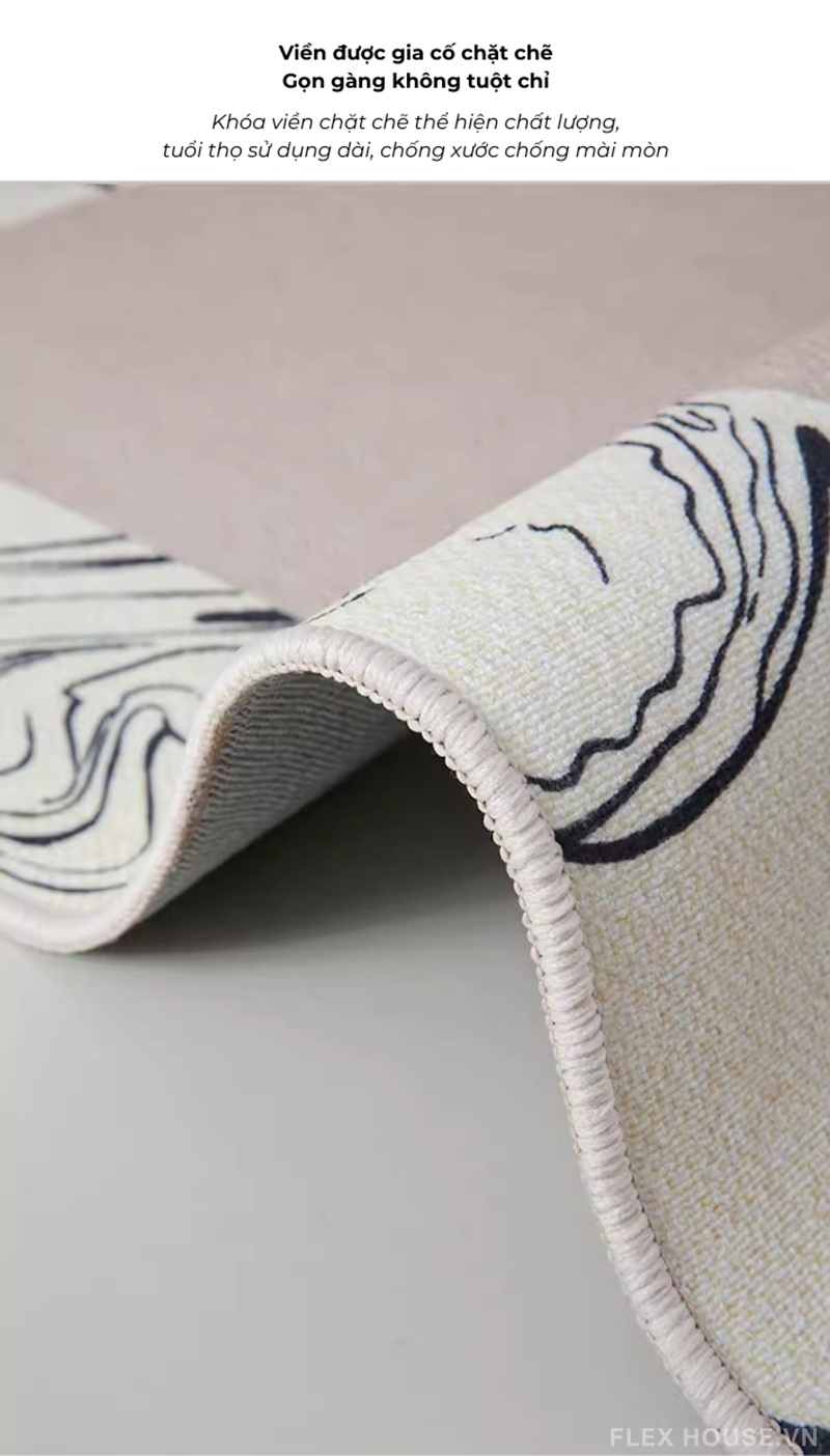 Thảm trải sàn phòng khách Indochine Blue Garden HY9688 11 Thảm trải sàn phòng khách Indochine Blue Garden HY9688