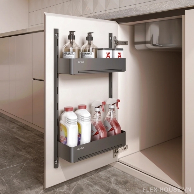 Gợi ý cách bố trí khu vực dưới chậu rửa gọn gàng, sạch sẽ và tiện dụng 15 Gợi ý cách bố trí khu vực dưới chậu rửa gọn gàng, sạch sẽ và tiện dụng 2