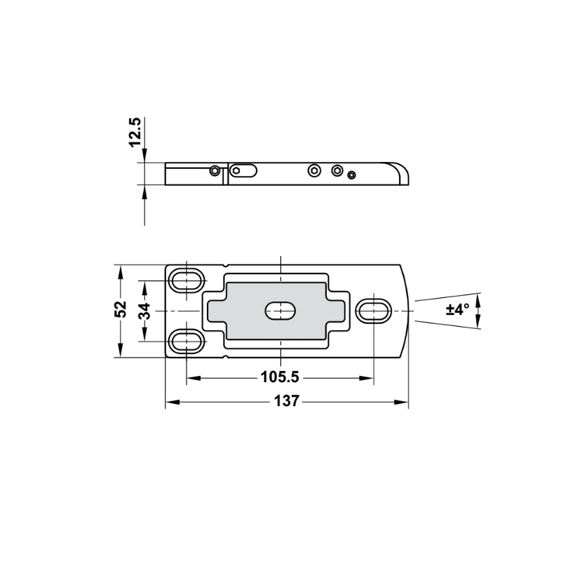Bản lề dương sàn 100Kg HPF100 Hafele 981.78.902 3 Bản lề dương sàn 100Kg HPF100 Hafele 981.78.902 7