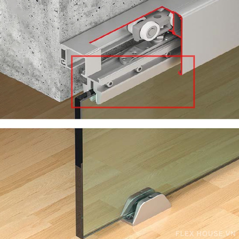 Bộ kẹp kính cho kính dày 12mm Hafele 940.43.400 1 Bộ kẹp kính cho kính dày 12mm Hafele 940.43.400 2