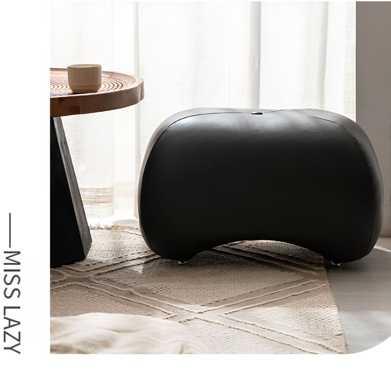 Ghế đôn decor hình khối bọc da bo tròn LS1112 10 Ghế đôn decor hình khối bọc da bo tròn LS1112 18