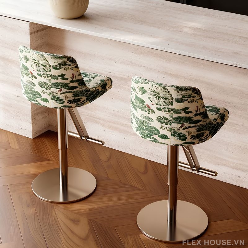 Ghế quầy bar họa tiết nhiệt đới Fhome Tropical HC7530 1 Ghế quầy bar họa tiết nhiệt đới Fhome Tropical HC7530 7