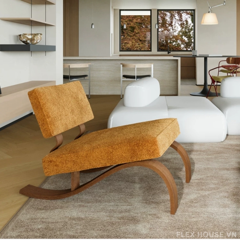 Ghế sofa đơn chân uốn nghê thuật Wabi-sabi HC0224 4 Ghế sofa đơn chân uốn nghê thuật Wabi-sabi HC0224 8