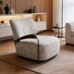 Ghế sofa đơn phòng khách bọc vải vintage HC3438