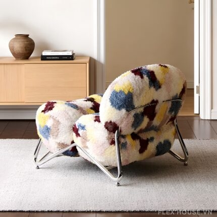 Ghế sofa đơn thư giãn dáng đám mây đa sắc HC5893
