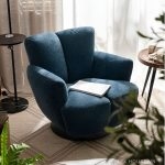 Ghế sofa đơn xoay 360 độ hình đóa hoa nở LS8799