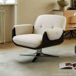 Ghế sofa thư giãn bọc nệm chân xoay hiện đại HC5790