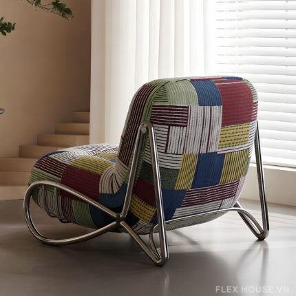 Ghế sofa thư giãn họa tiết đa sắc vintage HC8351