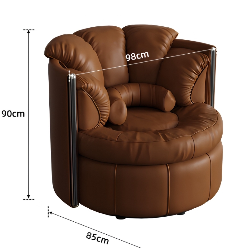 Ghế sofa thư giãn mặt trăng bọc da cao cấp HC0317 9 Ghế sofa thư giãn mặt trăng bọc da cao cấp HC0317 15