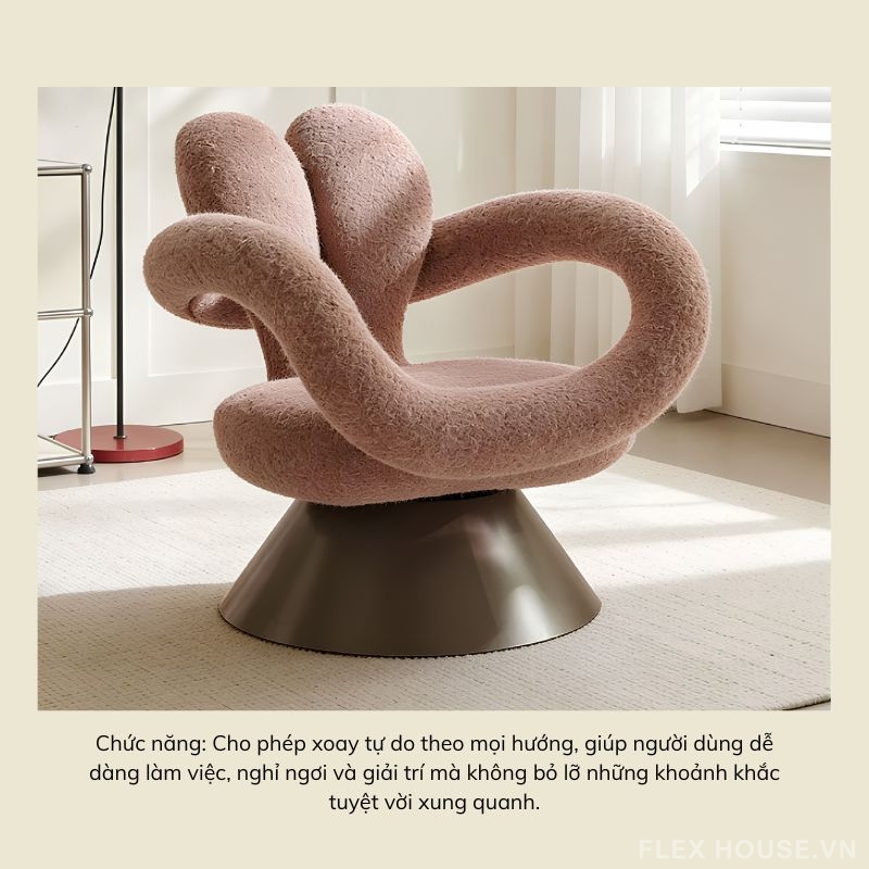 Ghế sofa xoay 360 độ hình tai thỏ nghệ thuật HC7797 7 Ghế sofa xoay 360 độ hình tai thỏ nghệ thuật HC7797