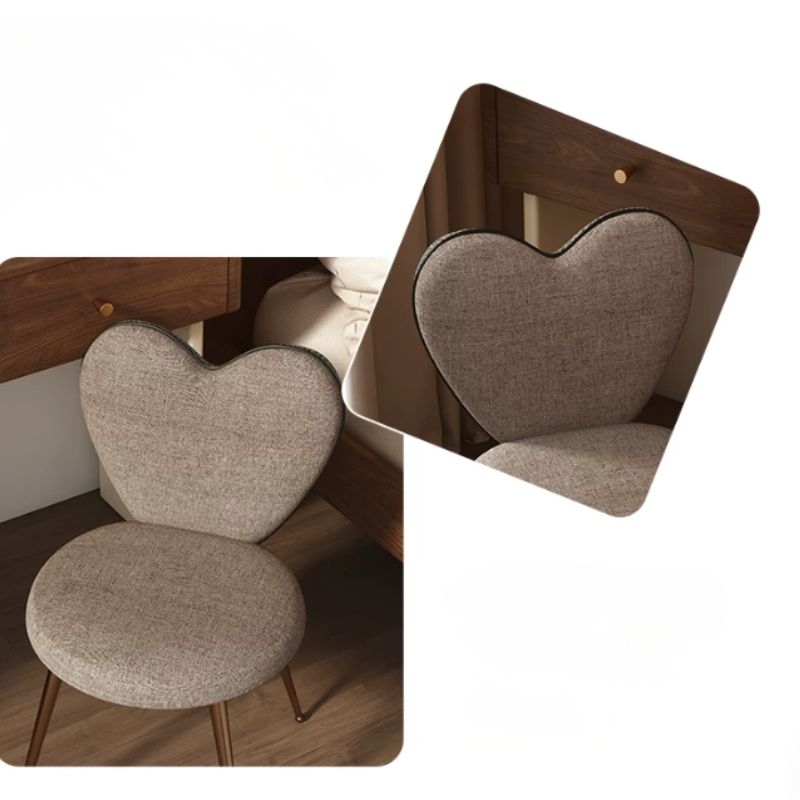 Ghế trang điểm tựa lưng trái tim nghệ thuật MH0524 6 Ghế trang điểm tựa lưng trái tim nghệ thuật MH0524 12