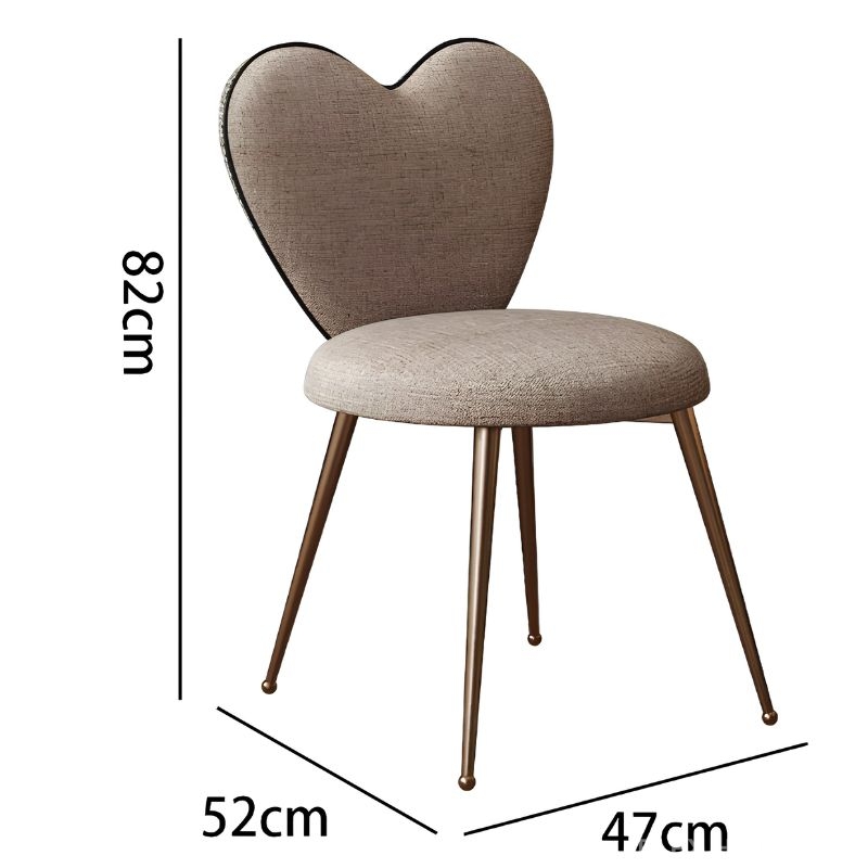 Ghế trang điểm tựa lưng trái tim nghệ thuật MH0524 7 Ghế trang điểm tựa lưng trái tim nghệ thuật MH0524 13