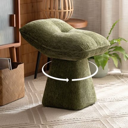 Ghế trang điểm xoay hình nấm phong cách Ý LS8384