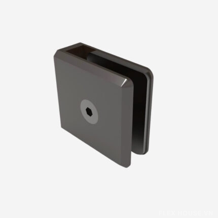 Kẹp kính - tường 90 độ xám ghi Hafele 499.05.862