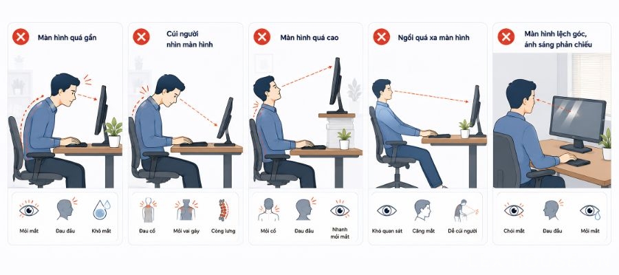 Khoảng cách từ mắt đến màn hình máy tính bao nhiêu là chuẩn? 29 Khoảng cách từ mắt đến màn hình máy tính bao nhiêu là chuẩn? 3