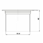 Phễu thoát sàn ngăn mùi 100mm Hafele 983.24.076