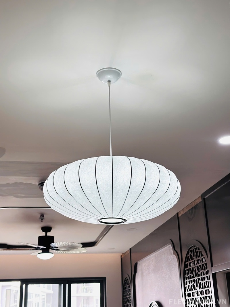 Đèn lồng ánh tơ trầm thả trần phòng trà đạo THD86 3 Đèn lồng ánh tơ trầm thả trần phòng trà đạo THD86