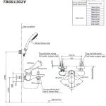 Thân sen cây kim loại nóng lạnh cao cấp TOTO TBW01001BA
