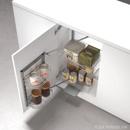 Tủ đồ khô cánh mở xoay 2 tầng Hafele 548.65.006