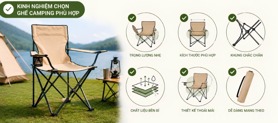 Vì sao đi dã ngoại cần ghế camping xếp gọn? 2 Vì sao đi dã ngoại cần ghế camping xếp gọn?