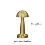 Đèn bàn ăn cảm ứng dáng nấm kim loại cổ điển YL7472