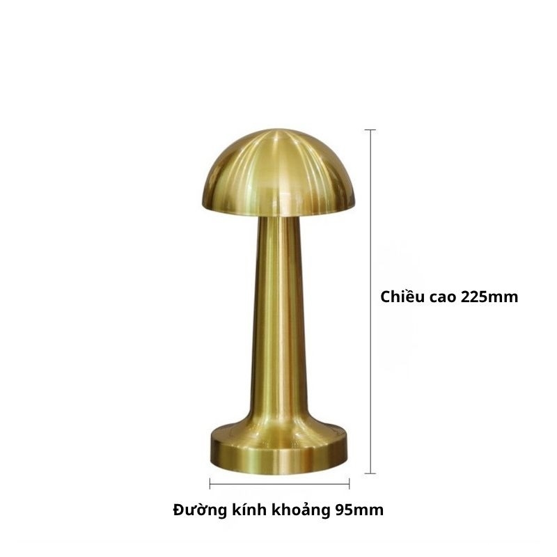 Đèn bàn ăn cảm ứng dáng nấm kim loại cổ điển YL7472 2 Đèn bàn ăn cảm ứng dáng nấm kim loại cổ điển YL7472