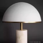 Đèn bàn đá cẩm thạch hình nấm phong cách Bắc Âu WQQ5209